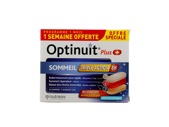 Optinuit Plus Sommeil Triple Action - 30 comprimés