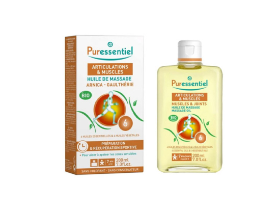 Puressentiel Huile de Massage BIO Articulations et Muscles - 200ml