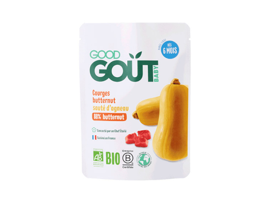 Good Goût Plat BIO Courges butternut Sauté d'agneau - 190 g