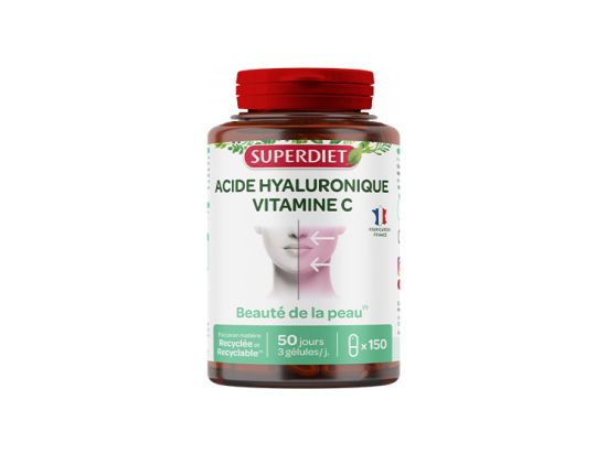 Superdiet Acide Hyaluronique et vitamine C - 150 gélules