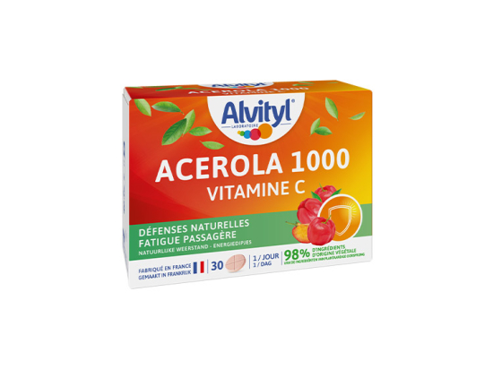 Acérola 1000 Vitamine C - 30 comprimés à croquer