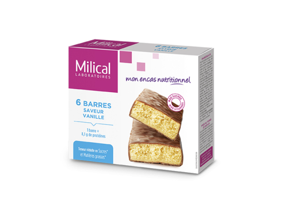 Milical Barres Hyperprotéinées Vanille - 6 barres