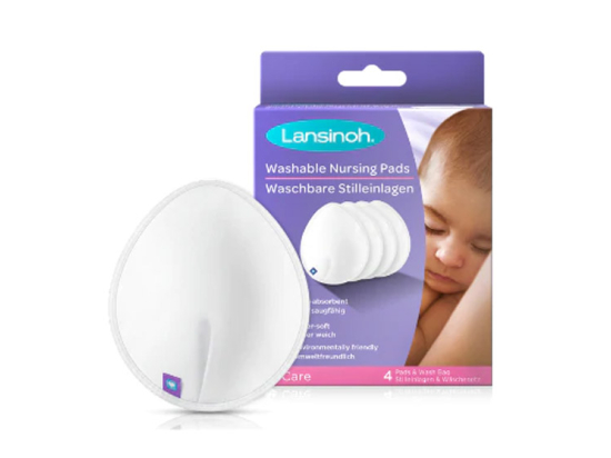Lansinoh Coussinets d'allaitement lavables - 4 coussinets