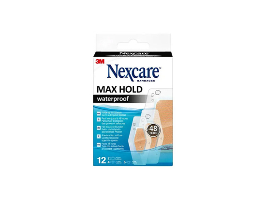 Nexcare Max Hold Pansements Waterproof 48h - x12