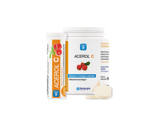Nutergia Acerola C - 60 comprimés + 15 comprimés offerts