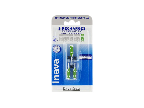 Inava Trio Compact/Flex Recharge Brossettes interdentaires 2,2mm - 3 brossettes