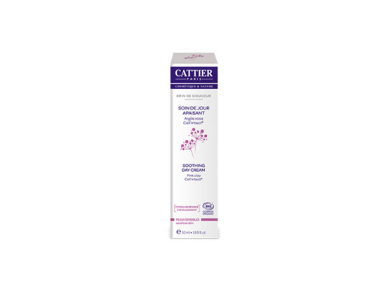 Cattier soin de jour apaisant peaux sensibles bio - 50ml