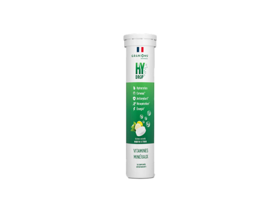 HYDROP Pastilles Hydratation Menthe Citron - 20 comprimés effervescents