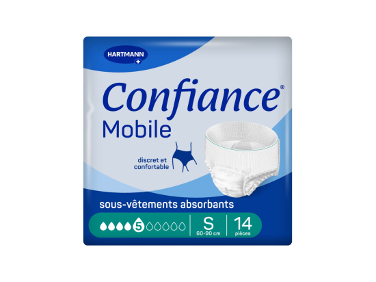 Confiance Mobile Culottes Absorbantes 5 Gouttes Taille S - 14 pièces