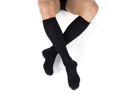 Legger Fine Chaussettes de compression pieds fermés Classe 2 Noir - Taille 3 normal