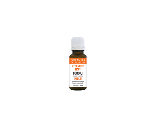 D.Plantes Vitamine D3++ huile 1000UI - 20ml
