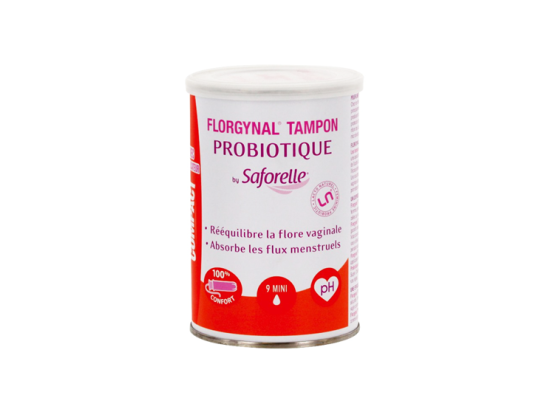 Saforelle Florgynal tampon compact probiotique mini  - x9