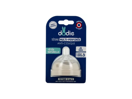 Tétine Multi-Perforée Anti-Colique Débit Rapide 0-6 Mois - x1