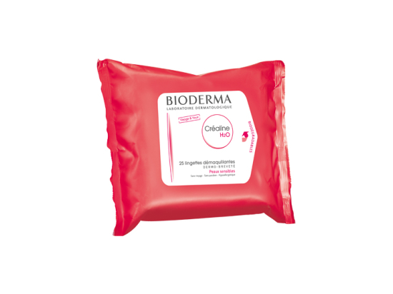 Bioderma Créaline H2O lingettes démaquillantes - 25 lingettes