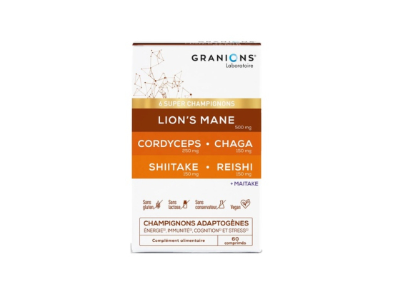 Granions Complexe Super Champignons complément alimentaire - 60 comprimés