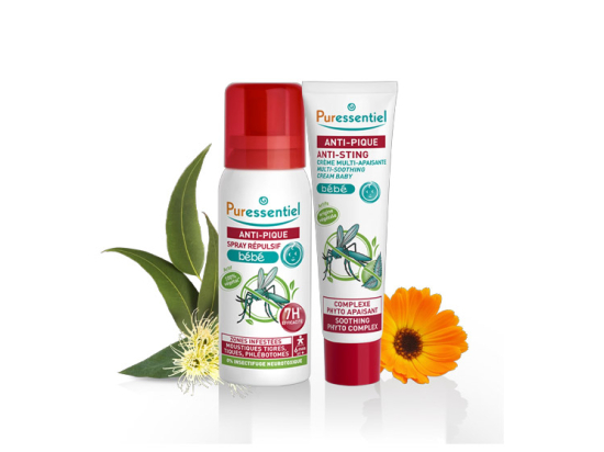 Kit Anti-Pique Bébé - Spray Répulsif + Crème Apaisante - 60+30ml