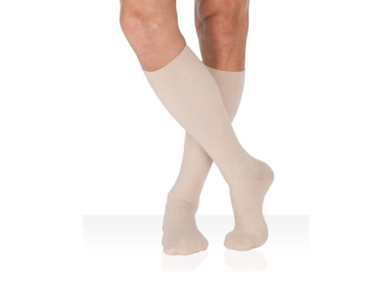 Legger Surfine Chaussettes de compression pieds fermés Classe 2 Beige - Taille 3 normal