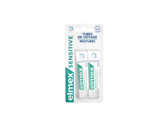 Elmex Dentifrice sensitive tubes voyage - 2x12ml