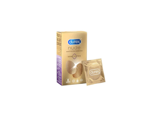 Durex Nude Sans latex - 8 préservatifs
