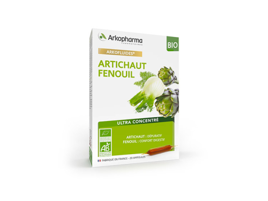 Arkopharma Arkofluides Artichaut Fenouil BIO - 20 ampoules