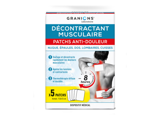 Patchs Anti-Douleur Décontractant Musculaire - 5 patchs