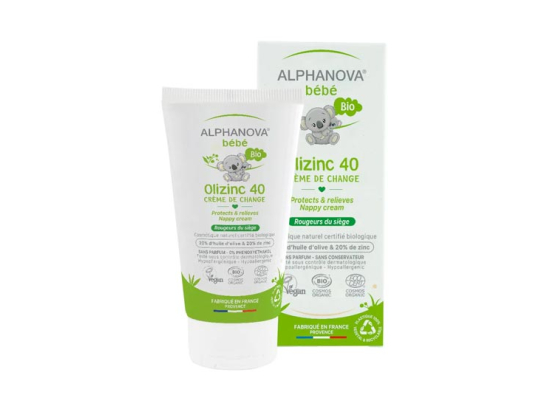 Alphanova Bébé Olizinc Crème de Change BIO - 50g