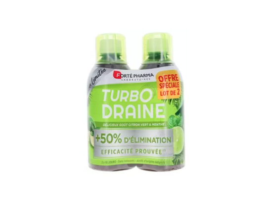 Turbodraine Citron-Vert et Menthe - 2x500ml