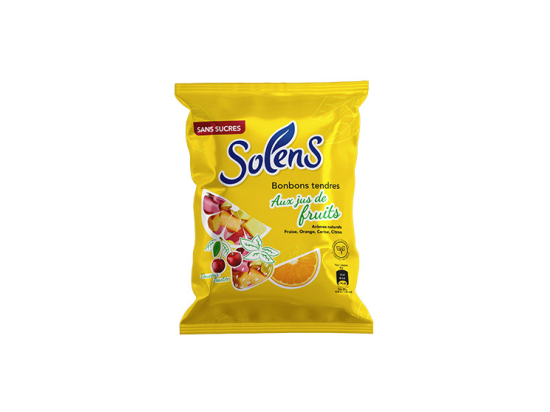 Solens Bonbons Tendres Aux Jus De Fruits - 100g