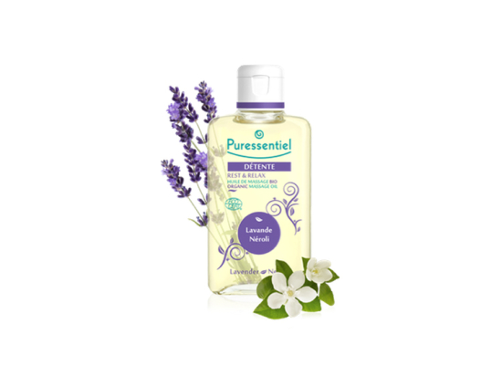Puressentiel Huile de massage BIO Détente - Lavande - Néroli - 100 ml