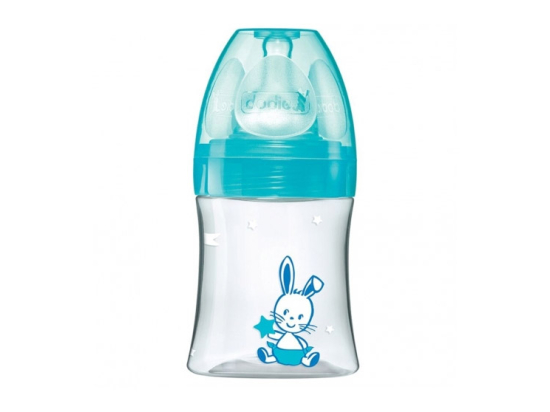Dodie Biberon initiation+ anti-colique Bleu - 150ml