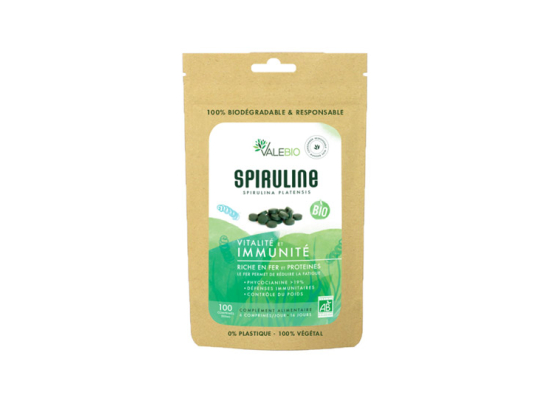 Valebio Spiruline BIO - 100 comprimés