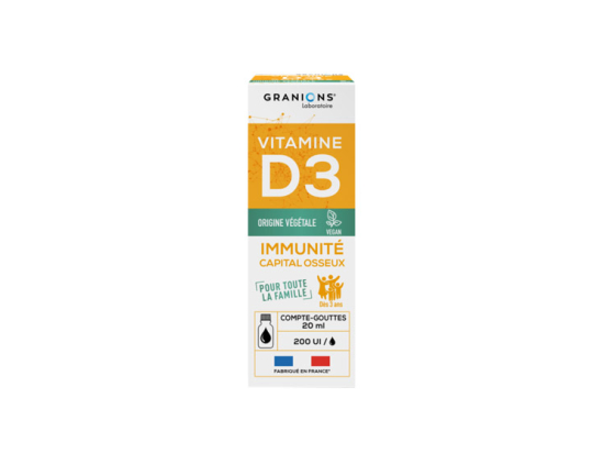 Granions Vitamine D3 végétale 200UI - 20ml