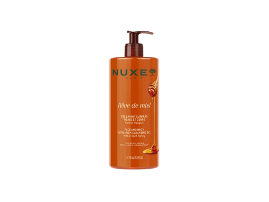 Nuxe Rêve de Miel Gel lavant surgras visage et corps - 750ml