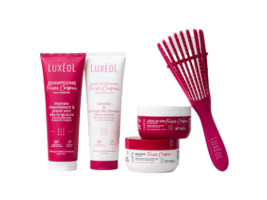Routine Cheveux Frisés et Crépus  - Shampoing, Après-Shampoing, Masque, Crème de Soin