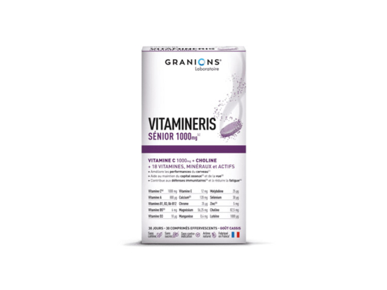 Granions Vitamineris Senior 1000mg - 30 comprimés effervescents