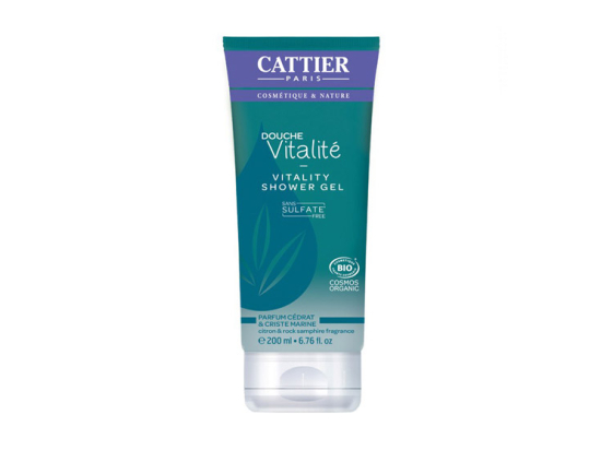 Cattier Douche vitalité parfum cédrat & criste marine bio - 200ml