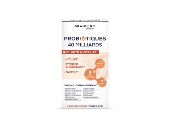 Probiotiques Immunité et Vitalité - 40 gélules