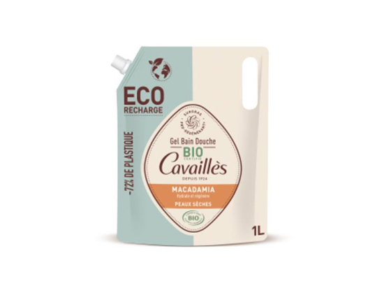 Gel Bain et Douche BIO Macadamia Eco-Recharge - 1L