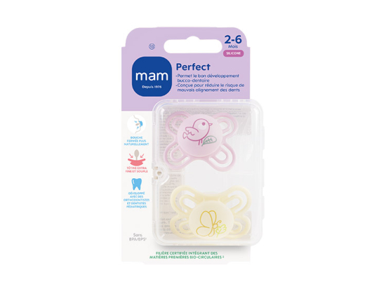 Perfect Sucette Silicone 2-6 mois - lot de 2