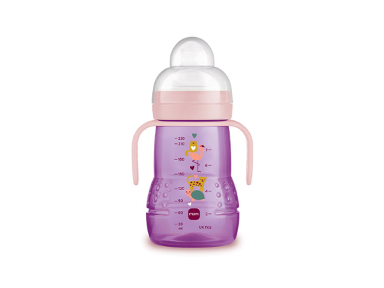 MAM Biberon de transition 4mois+ Rose - 220ml