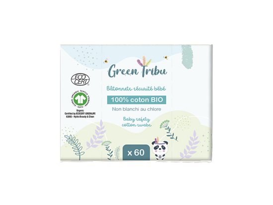 Batonnets d'Oreille en Coton Bio Bébé - x60