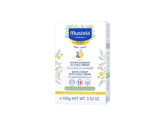 Mustela Savon surgras au Cold Cream à la cire d'abeille BIO - 100g