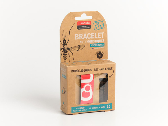 Manouka Bracelet anti-moustiques Adolescent Typo