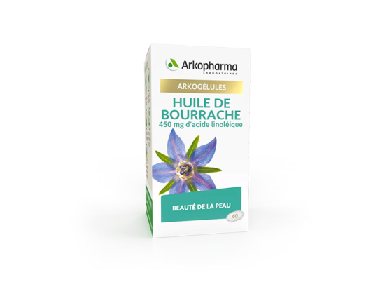 Arkopharma Arkogélules Huile de bourrache - 60 capsules