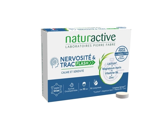 Naturactive Nervosité & Trac Flash - 6 comprimés