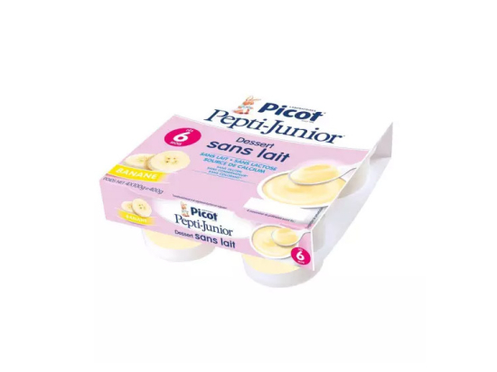 Pepti Junior Dessert Sans Lait Parfum Banane - 4x100g