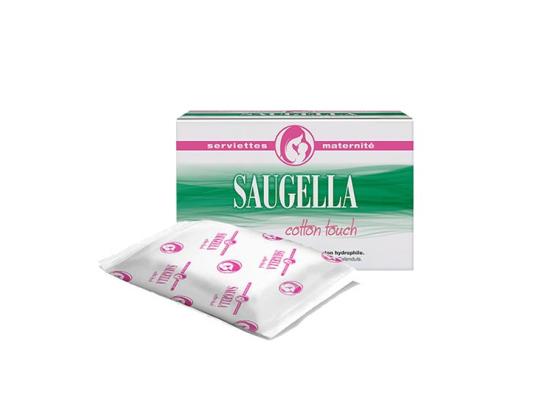 Saugella Cotton Touch Serviettes maternité - 10 serviettes