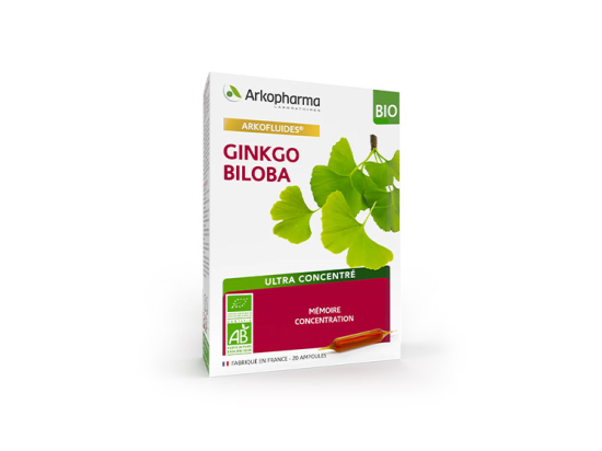 Arkopharma Arkofluides Ginkgo Biloba BIO - 20 ampoules