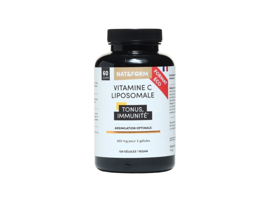 Nat et Form Complément alimentaire vitamine C liposomale - 120 gélules