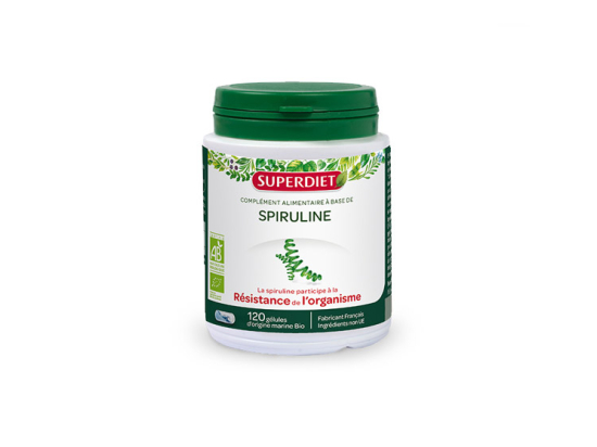 Superdiet spiruline BIO - 120 gélules